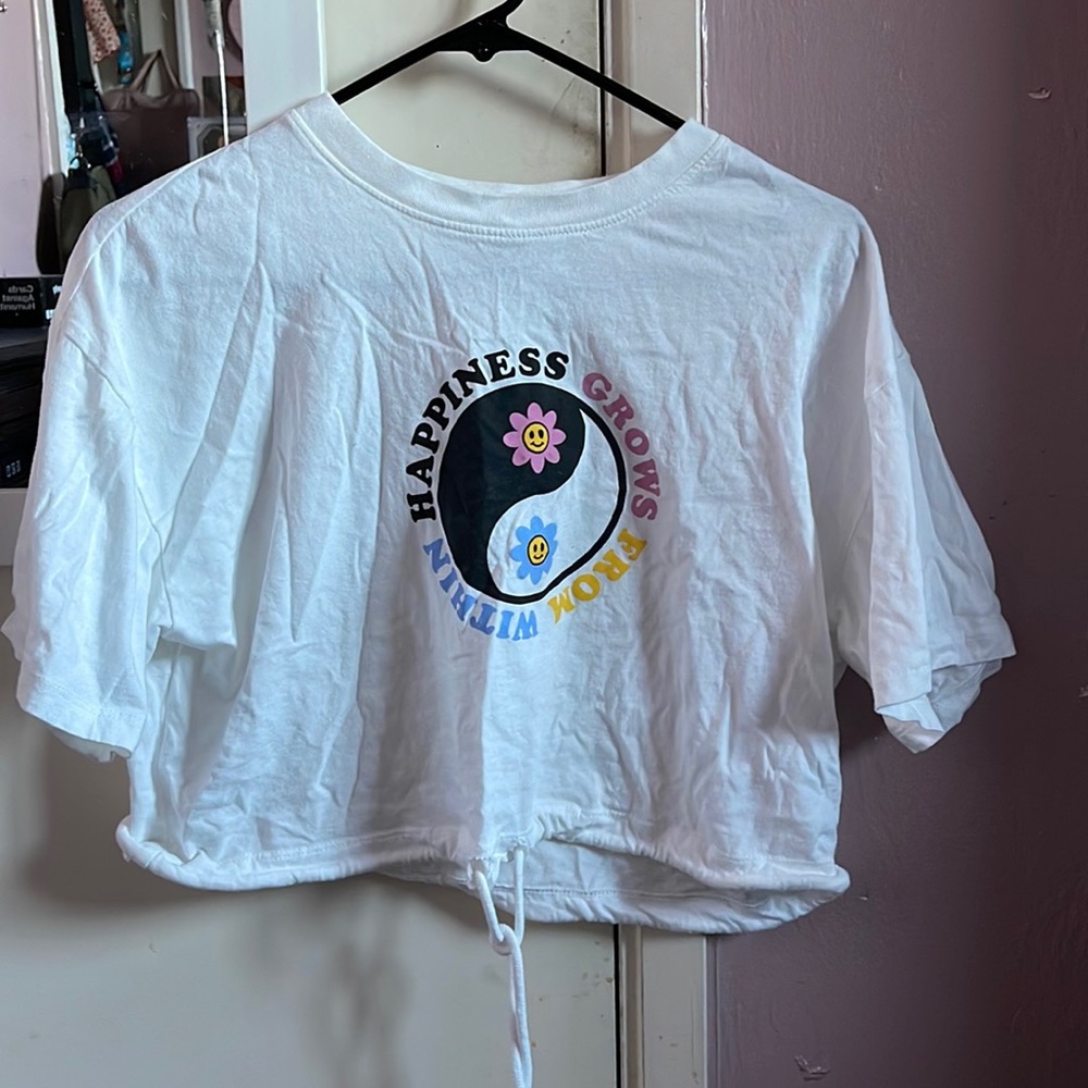 White tie crop top